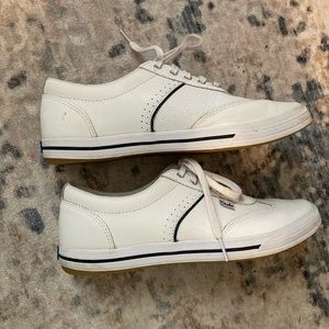 White Leather Keds